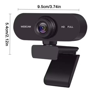WEBカメラ Full HD 1080p 200万画素 広角95°クリップ/スタンド式 三脚対応 ウェブカメラ マイク内蔵