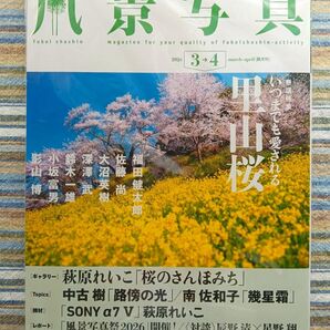 【新品・未開封】□ 風景写真 ２０２６年３・４月号 （ブティック社） 特集：いつまでも愛される里山桜　萩原れいこ「桜のさんぽみち」